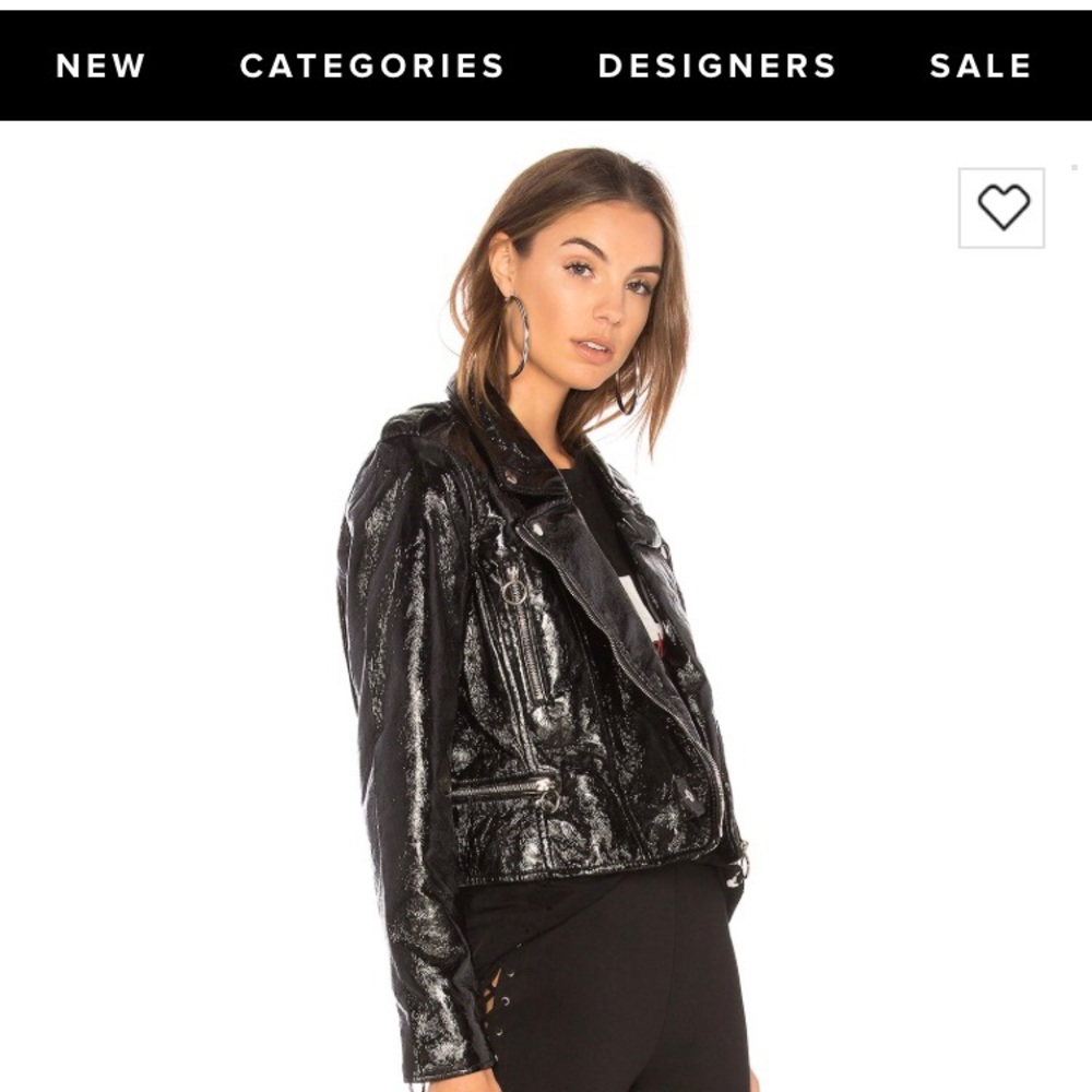 NWT Blank NYC Patent Moto Jacket